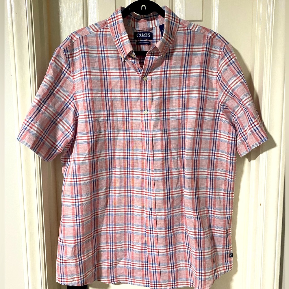 Chaps Short Sleeve Button Down